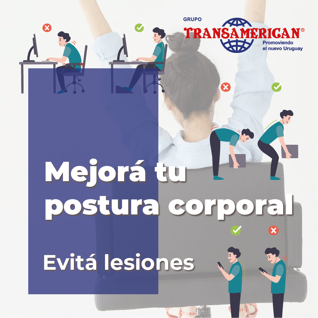 Correctas posturas en el trabajo para reducir lesiones